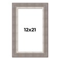 thumbnail image 1 of 12x21 Frame Grey Real Wood Picture Frame Width 2.75 Inches | Interior Frame Depth 0.5 Inches |, 1 of 8