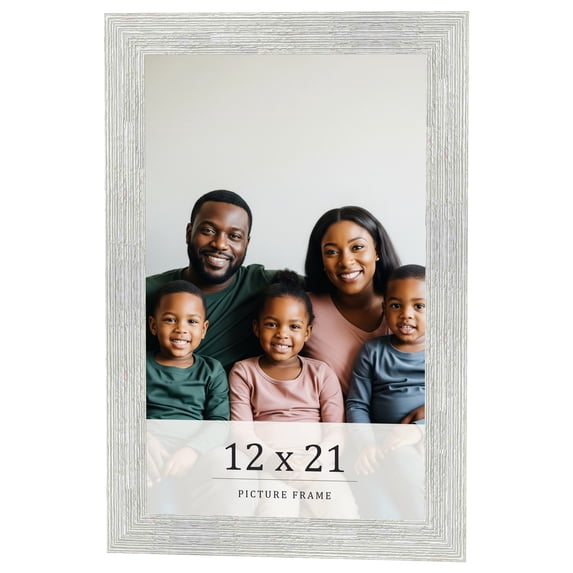 12x21 Frame White Real Wood Picture Frame Width 1.5 inches | Interior Frame Depth 0.5 inches | Barn