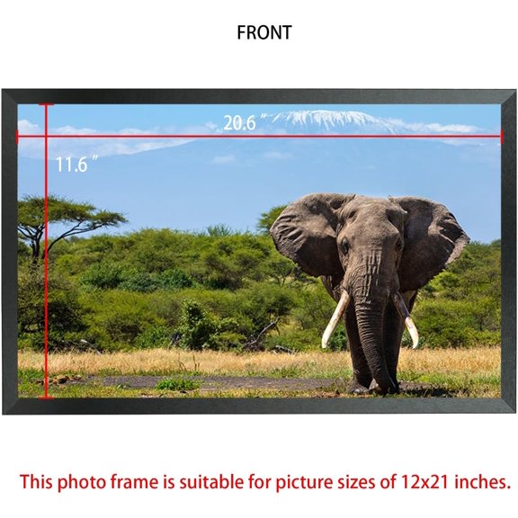 12x21 Picture Frame Solid Wood Poster Frame for Wall 12x21 Photo Frames Family Black (T22B1221)$$Home Decor, Kitchen, & Other