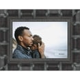 thumbnail image 1 of 12x22 Black Wide Bamboo Picture Frame - UV Acrylic, Foam Board Backing, Hanging Hardware, 1 of 8
