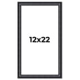 thumbnail image 1 of 12x22 Frame Black Real Wood Picture Frame Width 1.25 inches | Interior Frame Depth 0.5 inches |, 1 of 8