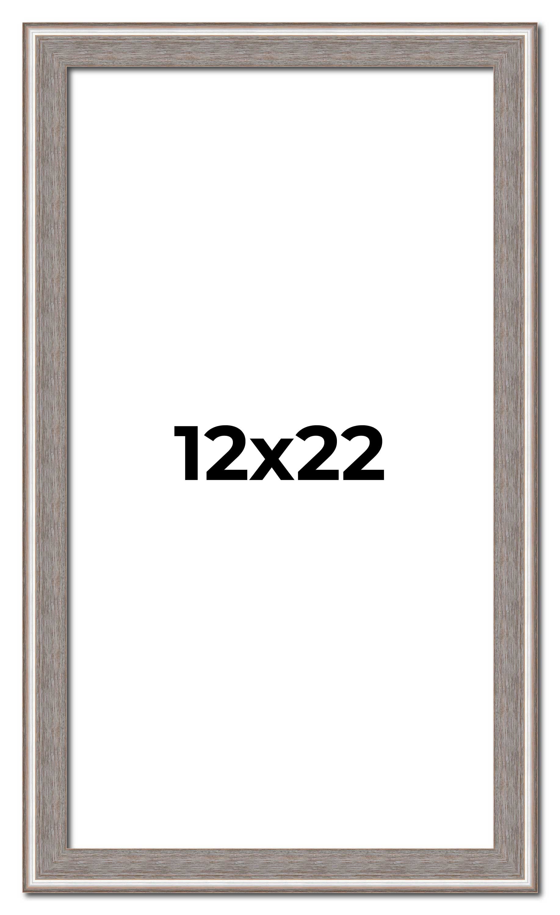 12x22 Frame Grey Real Wood Picture Frame Width 1.25 inches | Interior ...