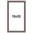 thumbnail image 1 of 12x22 Frame Silver Real Wood Picture Frame Width 1.25 Inches | Interior Frame Depth 0.5 Inches |, 1 of 8