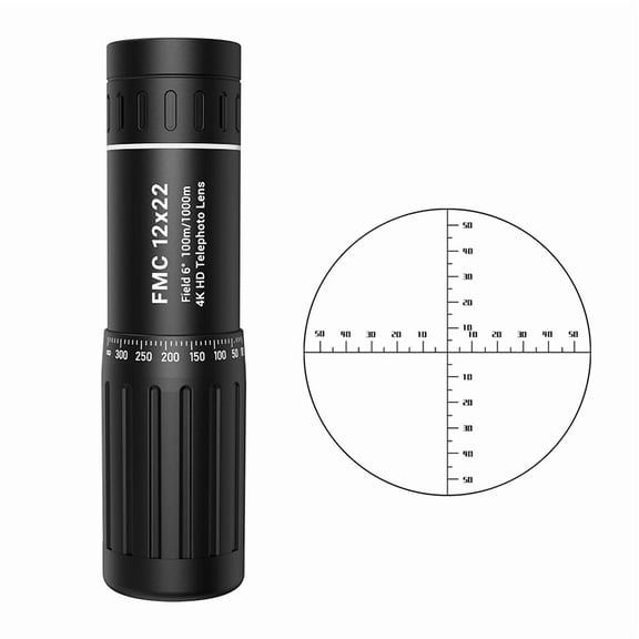 12x22 HD Monocular Telescope Mini Portable Mobile Phone Telescope with Holder Outdoor Camping Hunting Birdwatching Telescopes