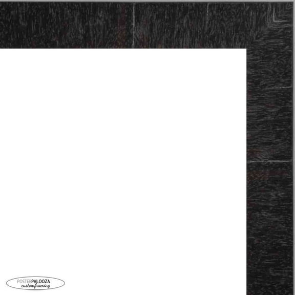 12x22 Modern Shadow Box 1" Depth Black Picture Frame - UV Acrylic, Backing, Hanging Hardware