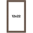 thumbnail image 1 of 12x22 Ornate Brown Real Wood Picture Frame Width 1.5 Inches | Interior Frame Depth 0.5 Inches |, 1 of 8