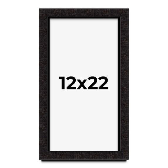 12x22 Shadow Box Black Solid Wood Display Picture Frame | 1 Inch Rabbet Depth | | 1.375 Inch