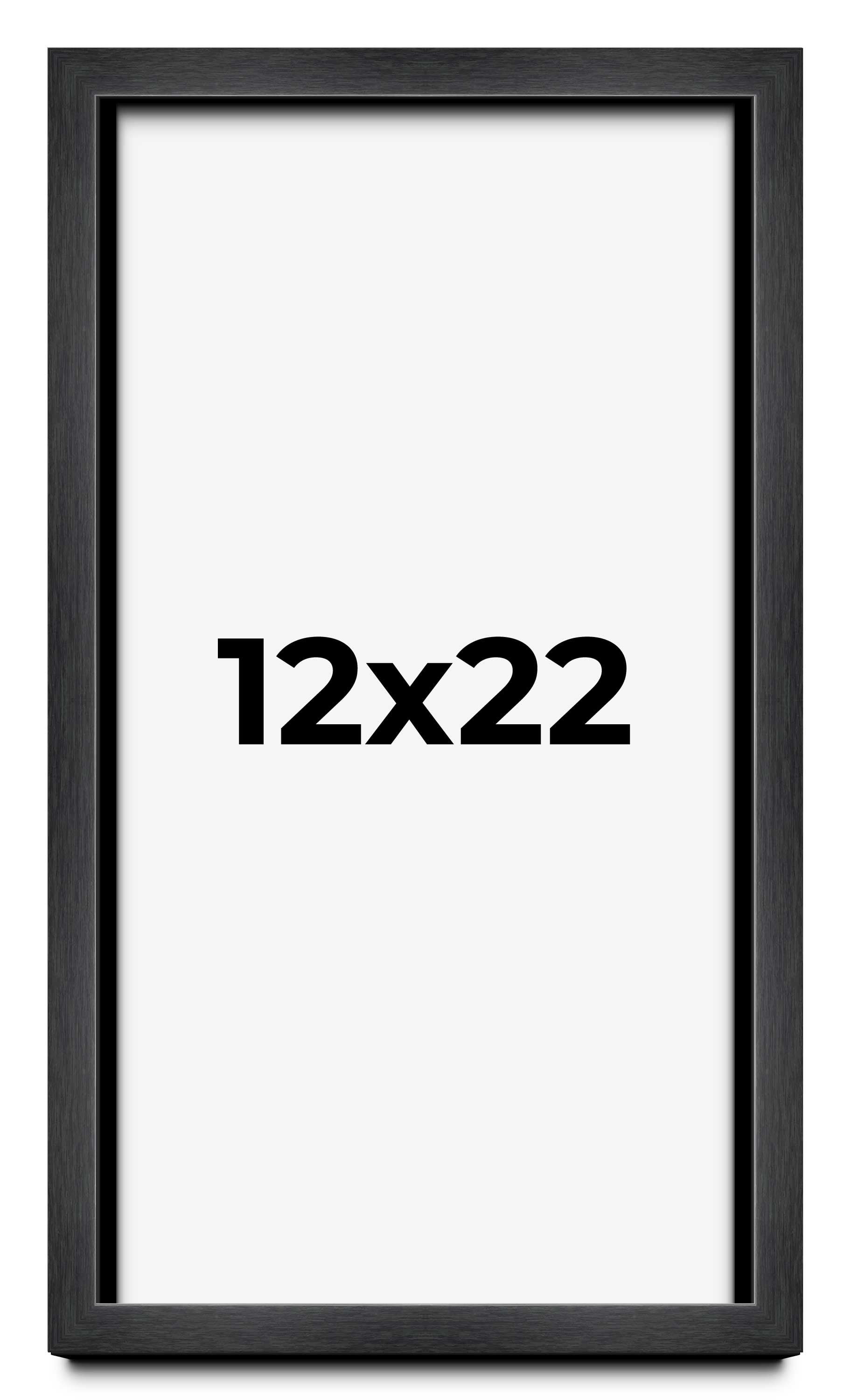 12x22 Shadow Box Frame Grey Charcoal Black | 0.875 Inches Deep | Solid ...