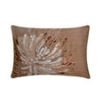 thumbnail image 1 of 12x22 inch (30x55 cm) Lumbar Pillow Cover, Peach Lumbar Pillow Cover, Sequins and Beaded Flower Sparkly Glitter Pillow Cover, Art Silk Rectangle Pillow Cover, Floral - Fading To Light, 1 of 3