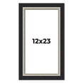 thumbnail image 1 of 12x23 Frame Black Real Wood Picture Frame Width 2.25 Inches | Interior Frame Depth 0.5 Inches |, 1 of 8