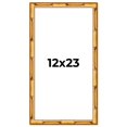 thumbnail image 1 of 12x23 Frame Gold Bamboo Solid Wood Picture Frame | 1 Inch Moulding Width | Interior Frame Depth, 1 of 8