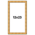 thumbnail image 1 of 12x23 Frame Gold Rustic Solid Wood Picture Frame | 1.25 Inch Wide Moulding | Rustique Gold, 1 of 8