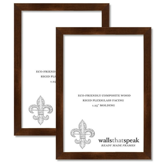 12x23 Mocha Walnut Picture Frame for Puzzles Posters Photos or Artwork (2-Pack)