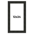 thumbnail image 1 of 12x24 Contemporary Black Picture Frame - UV Acrylic, Foam Board Backing, Hanging Hardware, 1 of 8