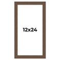 thumbnail image 1 of 12x24 Farmhouse Brown Solid Wood Picture Frame Width 1.5 Inches | Interior Frame Depth 0.5 Inches |, 1 of 8