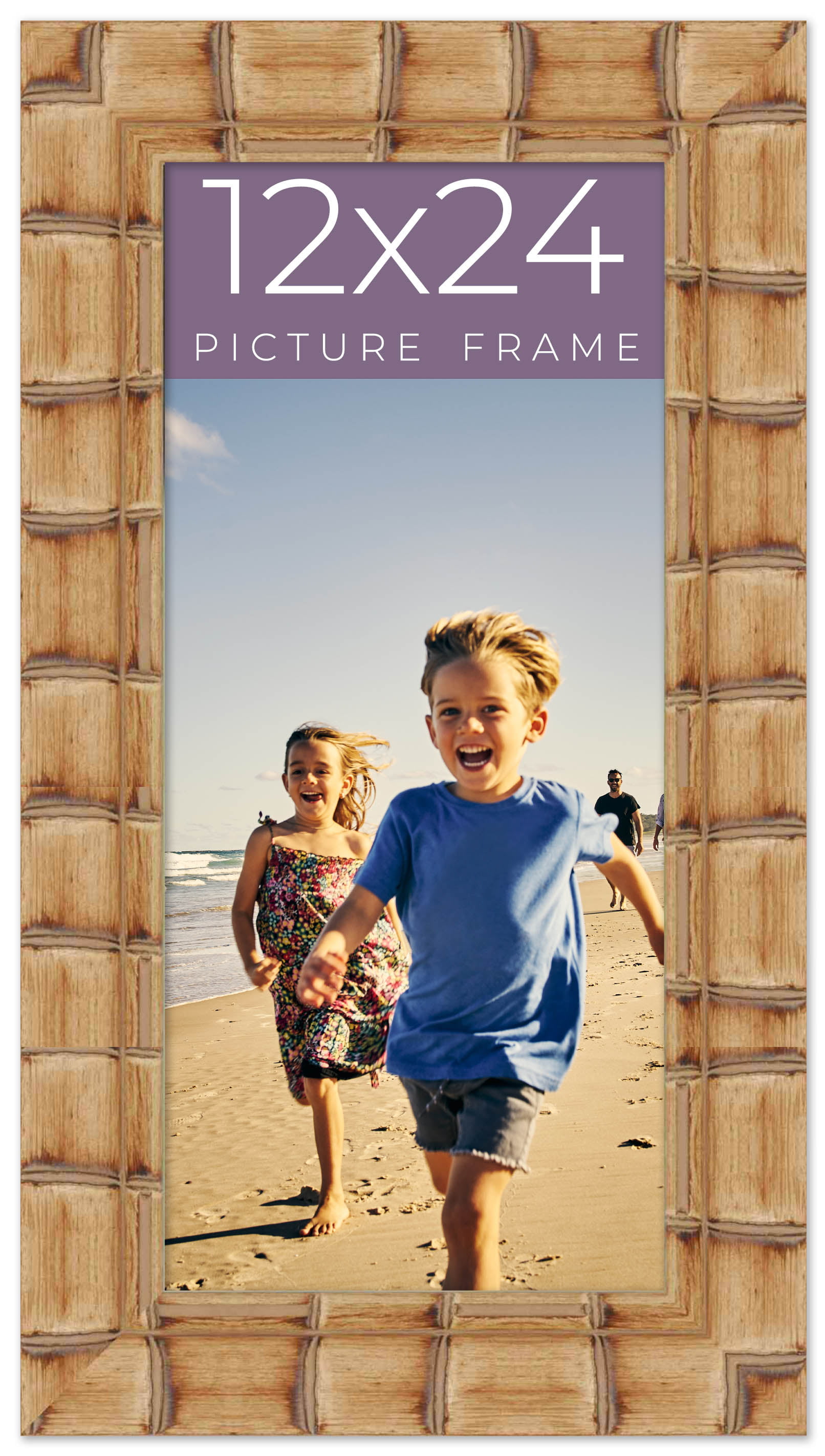 4x7 Farmhouse Brown Real Wood Picture Frame Width 1.5 inches, Interior  Frame De