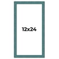 thumbnail image 1 of 12x24 Frame Blue Rustic Barnwood Solid Wood Picture Frame Width 1.25 Inches | Interior Depth 0.5, 1 of 8