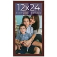 thumbnail image 1 of 12x24 Frame Brown Solid Wood Picture Frame Width 0.75 Inches | Interior Frame Depth 0.5 Inches |, 1 of 8