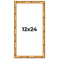 thumbnail image 1 of 12x24 Frame Gold Bamboo Picture Frame - Complete Modern Photo Frame Includes UV Acrylic Shatter, 1 of 8