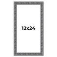 thumbnail image 1 of 12x24 Frame Silver Black Rustic Sonoma Solid Wood Picture Frame | 1.5 Inch Moulding Width |, 1 of 8