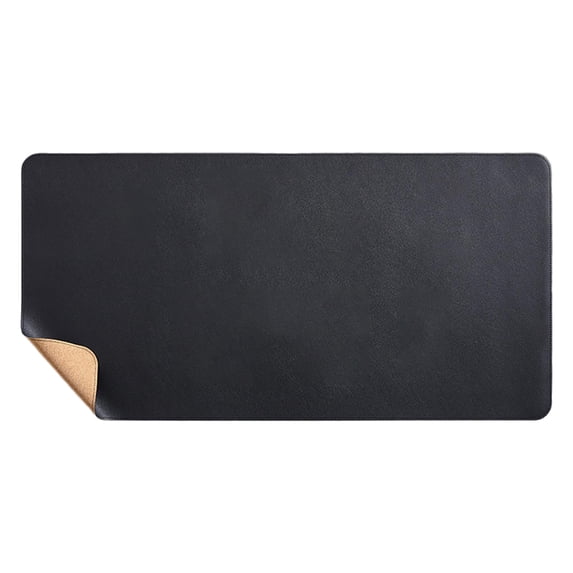 12x24 Inch Cork Desk Pad, Double-Sided Dual-Color Mouse Mat with Stitched Edges, Non-Slip Natural Office Desk Blotter for Computer Laptop Writing, Home Office