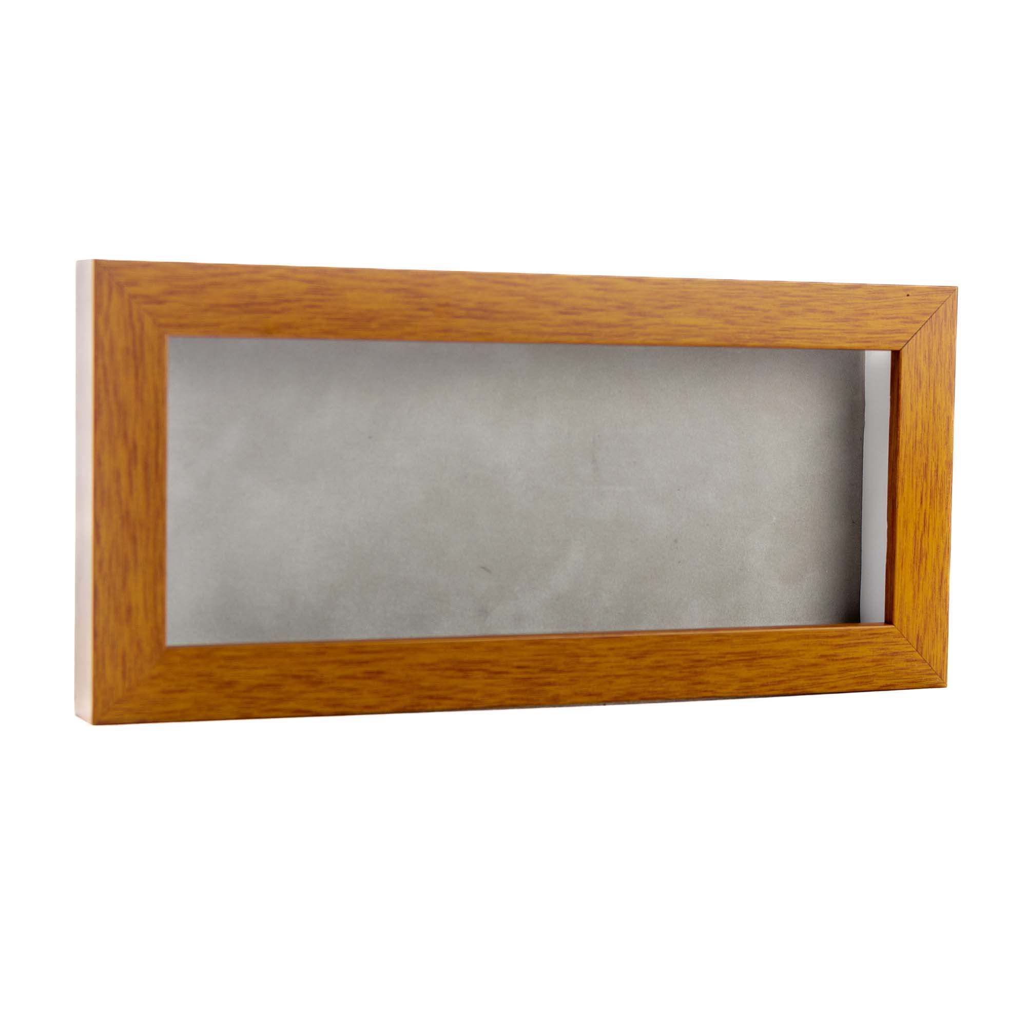 12x24 Shadow Box Frame Light Brown Wood | With a 3/4" Usable Display ...