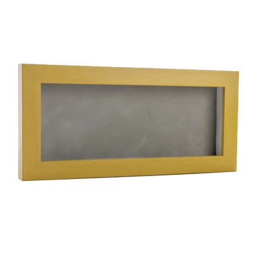 12x24 Shadow Box Frame Natural Wood | With a 3/4" Usable Display Depth | Includes a Light Grey Real
