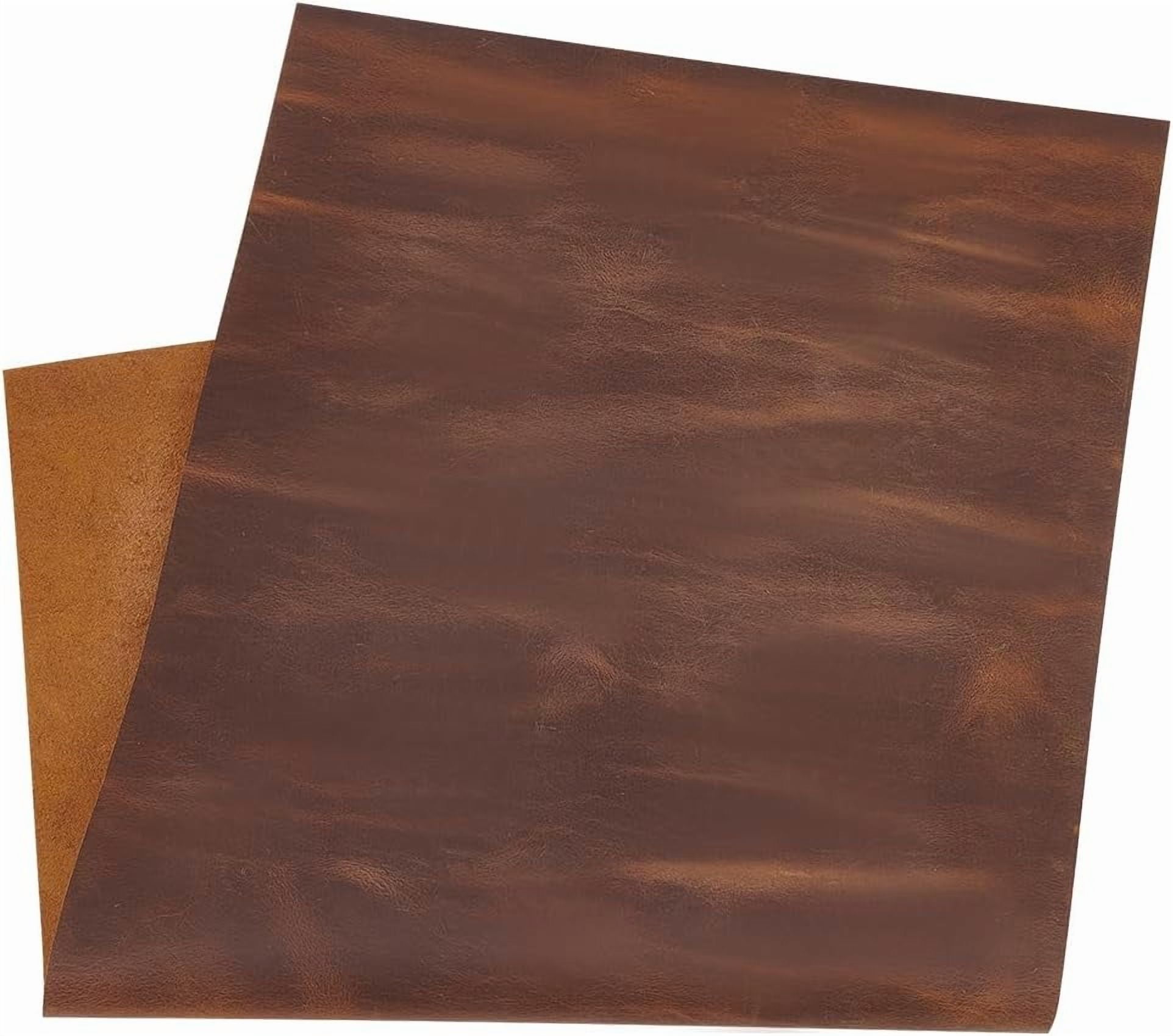 12x24inch Genuine Leather Sheets 2mm Cowhide Leather Squares Thick Tooling Leather