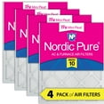 thumbnail image 1 of 12x24x1 (11_3/8x23_3/8) Nordic Pure Tru Mini Pleat MERV 10 Air Filters 4 Pack, 1 of 7