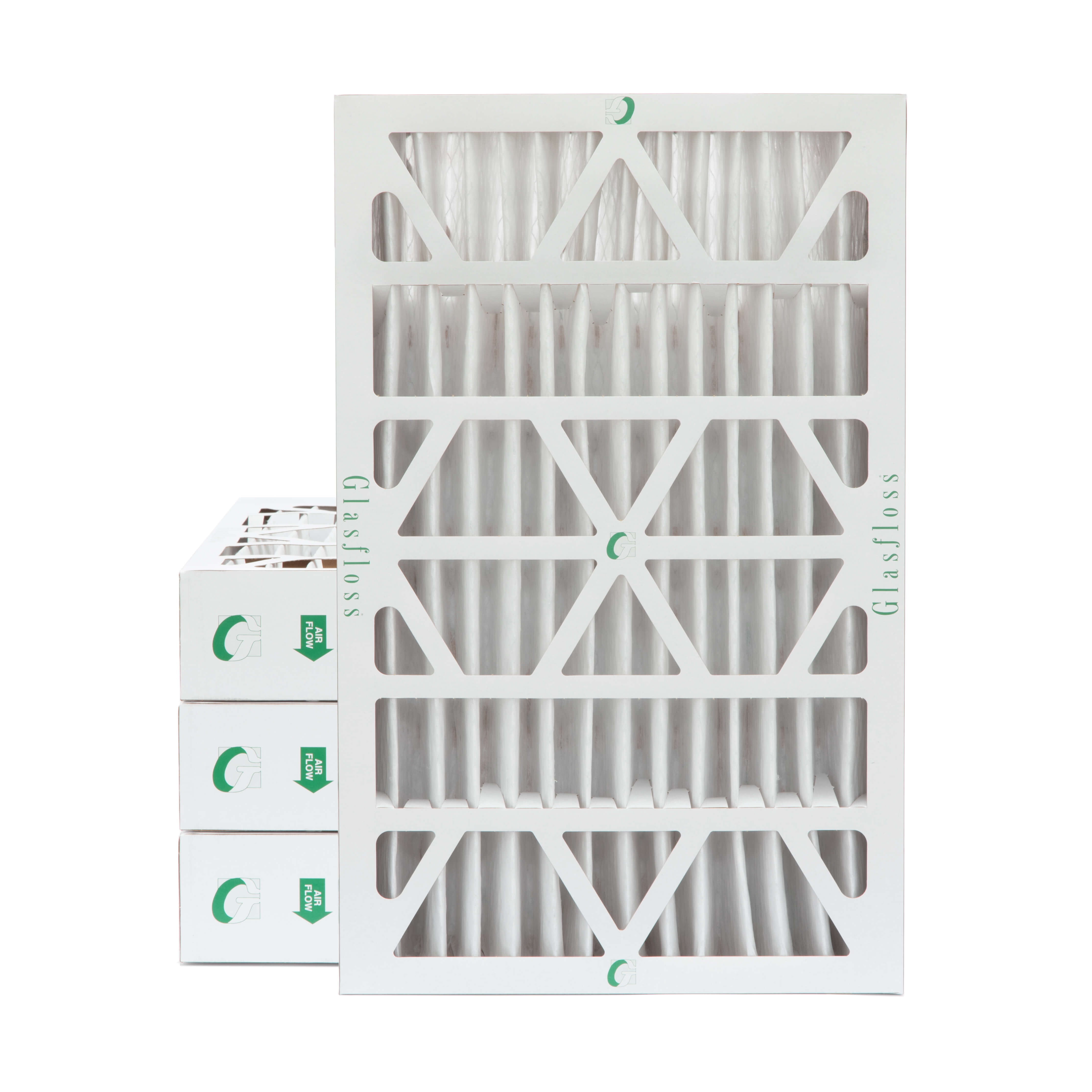 12x24x4 MERV 13 Pleated AC Furnace Air Filters by Glasfloss Industries