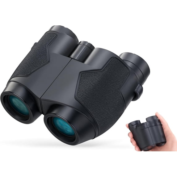 12x25 Adults & Kids Binoculars - Night Vision, Large Eyepiece & Wide View! Compact Waterproof Design, Perfect for Bird Watching, Hiking, Hunting, Concerts, Comes with Carrying Bag