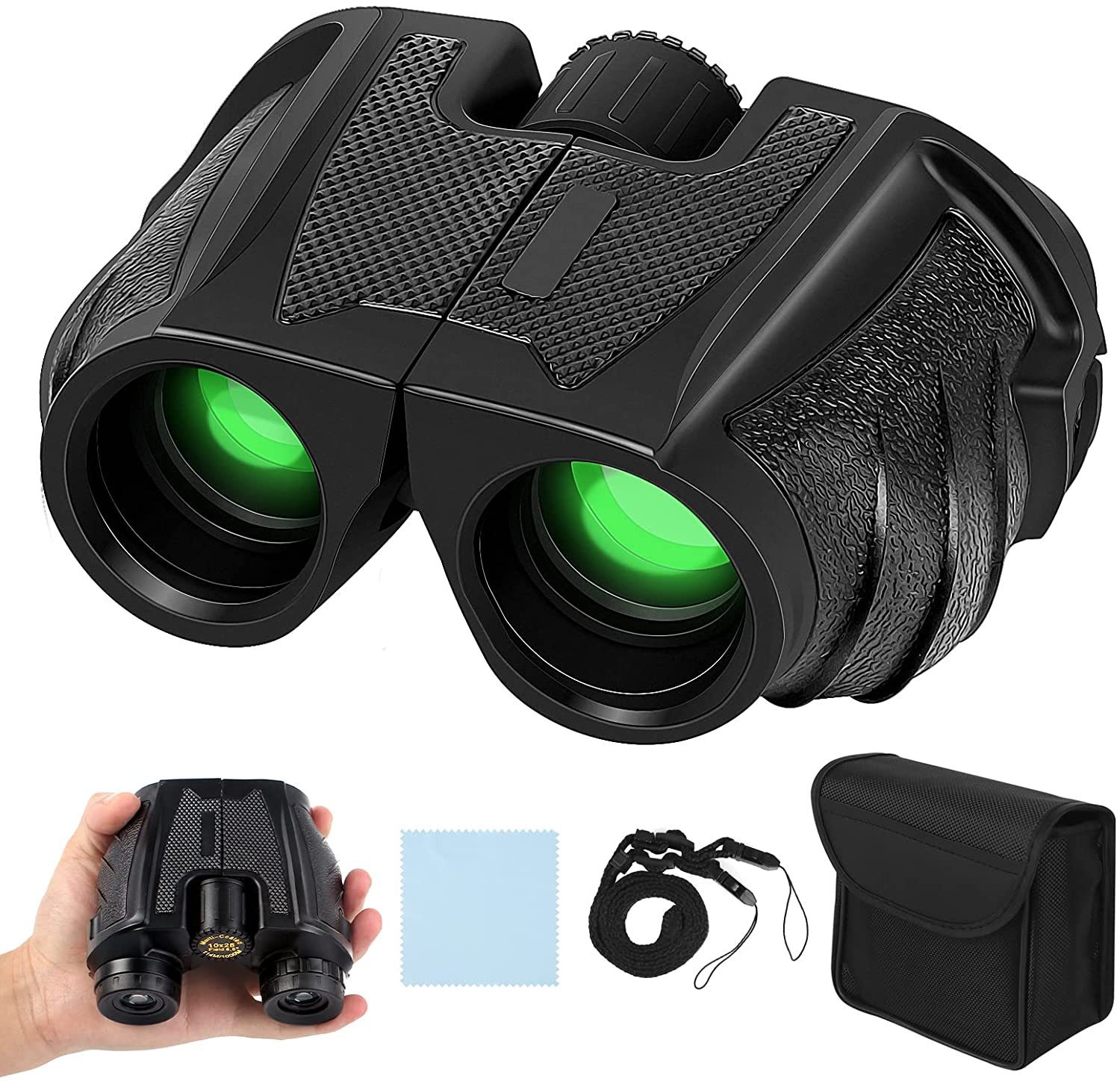30x60 Day Night Vision Binoculars Mini Pocket Binoculars Folding Multi