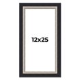 thumbnail image 1 of 12x25 Frame Black Real Wood Picture Frame Width 2.25 Inches | Interior Frame Depth 0.5 Inches |, 1 of 8