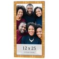 thumbnail image 1 of 12x25 Frame Gold Bamboo Solid Wood Picture Frame | 1 Inch Moulding Width | Interior Frame Depth, 1 of 8