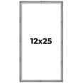 thumbnail image 1 of 12x25 Frame Silver Picture Frame - Complete Modern Photo Frame Includes UV Acrylic Shatter Guard, 1 of 8