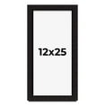 thumbnail image 1 of 12x25 Shadow Box Black Solid Wood Display Picture Frame | 1 Inch Rabbet Depth | | 1.375 Inch, 1 of 4