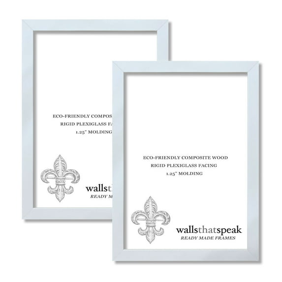 12x25 White Picture Frame for Puzzles Posters Photos or Artwork (2-Pack)