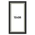 thumbnail image 1 of 12x26 Frame Black Real Wood Picture Frame Width 2.25 Inches | Interior Frame Depth 0.5 Inches |, 1 of 8