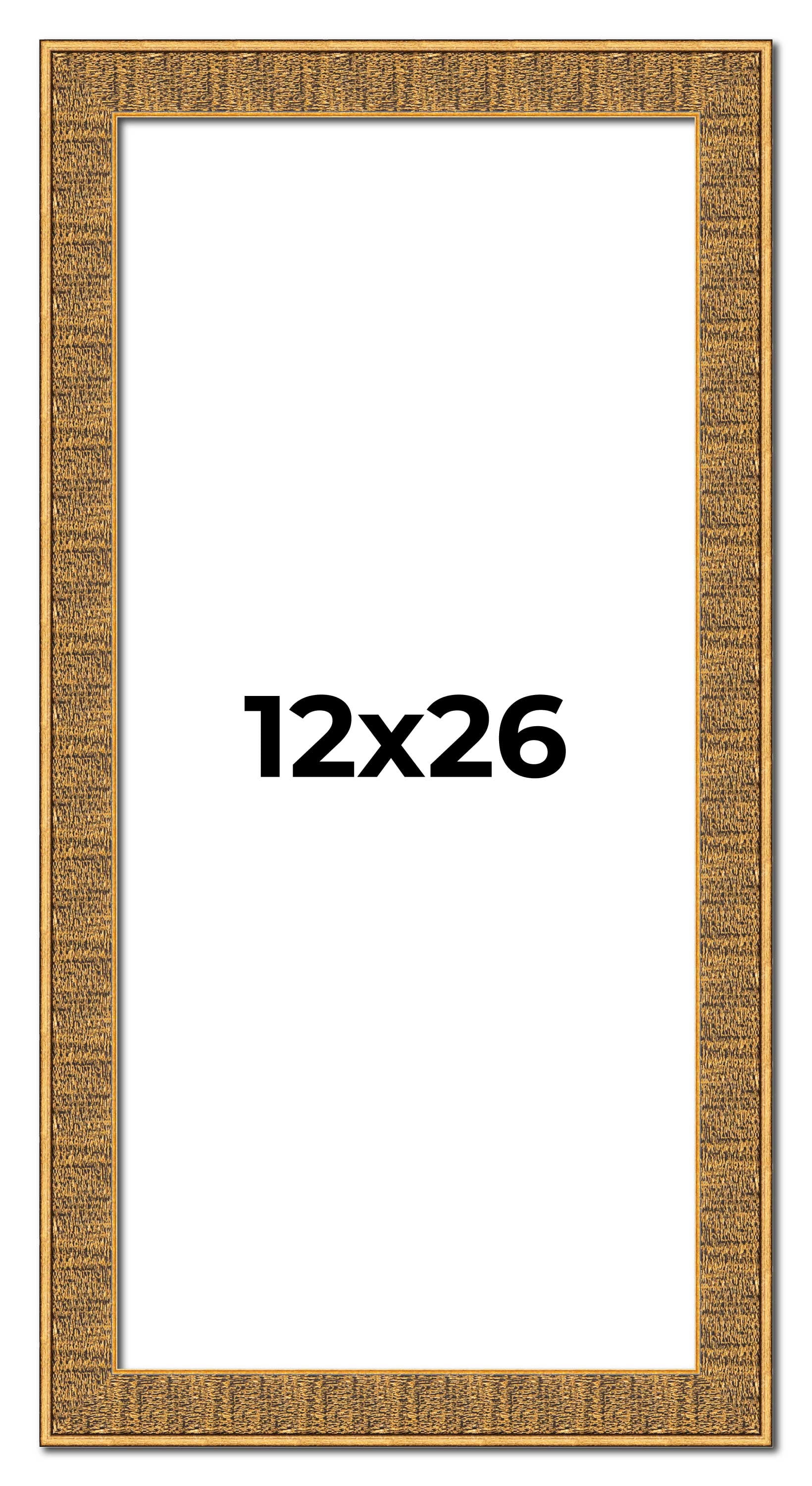 12x26 Frame Black and Gold Distressed Solid Wood Sonoma Picture Frame ...