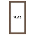 thumbnail image 1 of 12x26 Frame Brown Farmhouse Solid Wood Picture Frame Width 1.5 Inches | Interior Frame Depth 0.5, 1 of 8