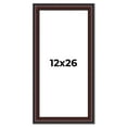 thumbnail image 1 of 12x26 Frame Brown Round Mahogany Solid Wood Picture Frame | 1.625 Inch Moulding Width | with UV, 1 of 8