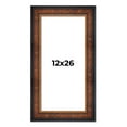 thumbnail image 1 of 12x26 Frame Brown Walnut Gold Ornate Trim Solid Wood Plein Air Picture Frame | 3 Inch Moulding, 1 of 8