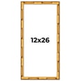 thumbnail image 1 of 12x26 Frame Gold Bamboo Picture Frame - Complete Modern Photo Frame Includes UV Acrylic Shatter, 1 of 8