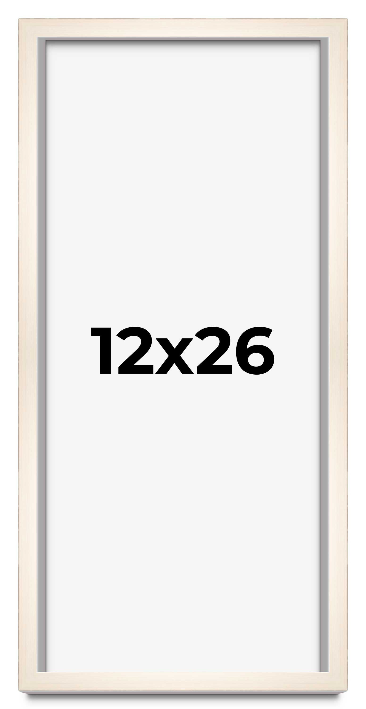 12x26 Frame White Wheat Solid Wood Picture Frame | Moulding Width