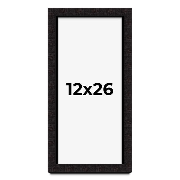 12x26 Shadow Box Black Solid Wood Display Picture Frame | 1 Inch Rabbet Depth | | 1.375 Inch