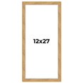 thumbnail image 1 of 12x27 Frame Beige Real Wood Picture Frame Width 1.25 inches | Interior Frame Depth 0.5 inches |, 1 of 8