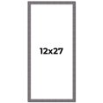 thumbnail image 1 of 12x27 Frame Blue Kingsley Pewter Solid Wood Picture Frame Width 0.75 Inches |Interior Depth 0.5, 1 of 8