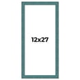 thumbnail image 1 of 12x27 Frame Blue Rustic Barnwood Solid Wood Picture Frame Width 1.25 Inches | Interior Depth 0.5, 1 of 8