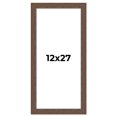 thumbnail image 1 of 12x27 Frame Brown Farmhouse Solid Wood Picture Frame Width 1.5 Inches | Interior Frame Depth 0.5, 1 of 8