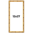 thumbnail image 1 of 12x27 Frame Gold Bamboo Solid Wood Picture Frame | 1 Inch Moulding Width | Interior Frame Depth, 1 of 8